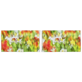 Funda De Cojín Los Colores De La Primavera En Un Día Soleado