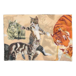 Funda De Cojín Los gatos van a jugar