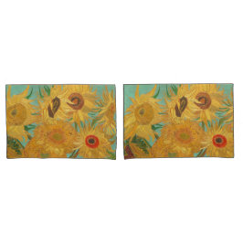 Funda De Cojín Los girasoles de Van Gogh