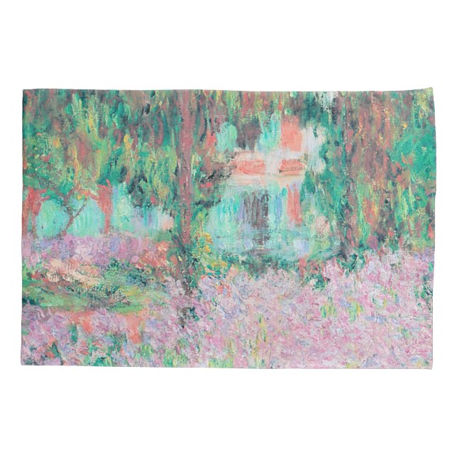 Funda De Cojín Los irlandeses en el jardín de Monet (Reverso)