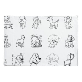 Funda De Cojín Los niños adoran animal blanco y negro