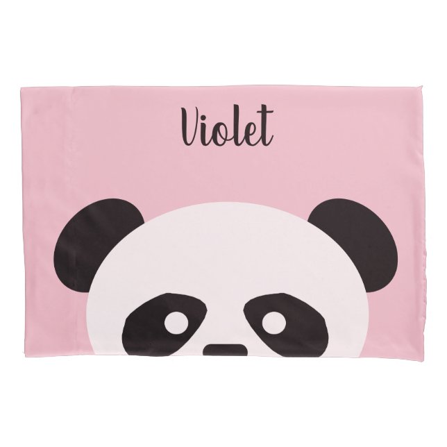 Funda De Cojín Los niños animales de Kawaii del oso de panda (Anverso)