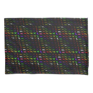 Funda De Cojín Los niños fresco arco iris colorido lindo dinosaur