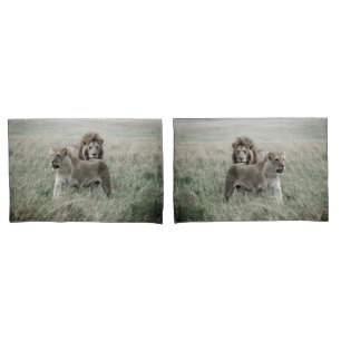Funda De Cojín Los pares del león (filtro de la niebla) soportan