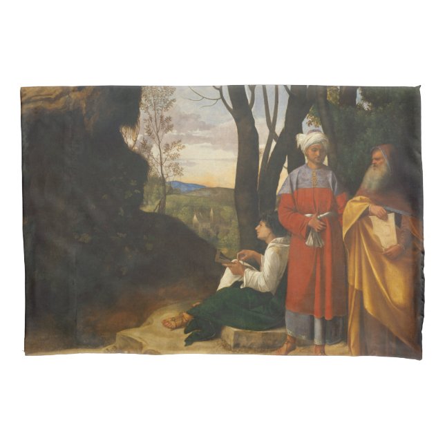 Funda De Cojín Los tres filósofos (sabios) (de Giorgione) (Anverso-izquierdo)