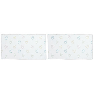 Funda De Cojín Lovely hearts pattern - Shower Curtain - Large