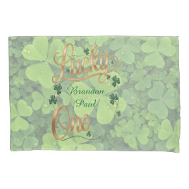 Funda De Cojín Lucky One 1st. Birthday Party Gift