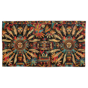 Funda De Cojín Lujoso "sueño azteca" Verde azulado King Pillowcas