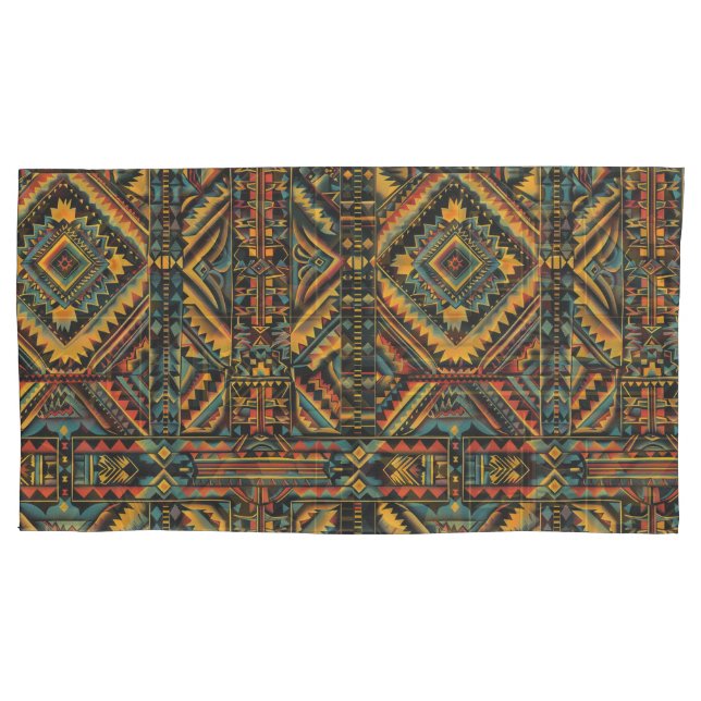 Funda De Cojín Lujoso Verde azulado "Elegancia geométrica centena (Anverso-izquierdo)