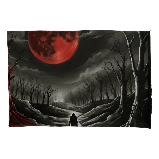 Funda De Cojín Luna de sangre (Anverso)