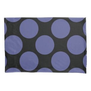Funda De Cojín Lunares azules diagonales geométricos en cualquie