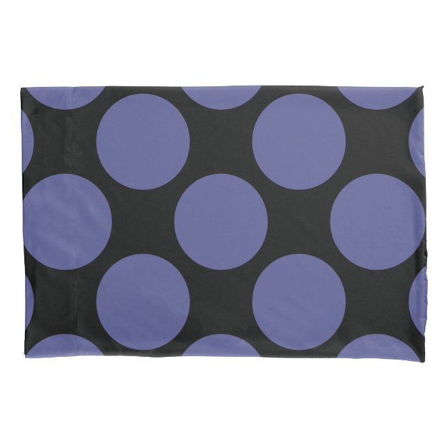 Funda De Cojín Lunares azules diagonales geométricos en cualquier (Anverso)