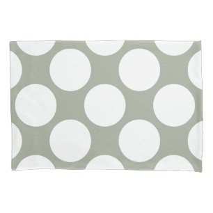 Funda De Cojín Lunares blancos diagonales geométricos en