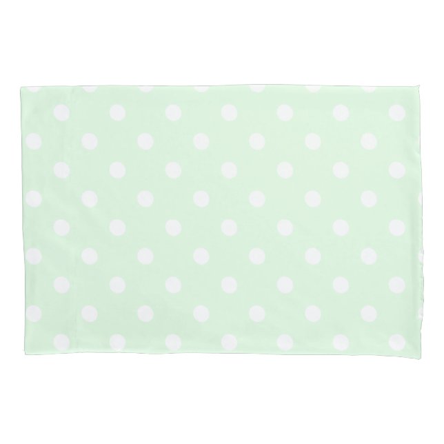 Funda De Cojín Lunares Verdes (Anverso-izquierdo)
