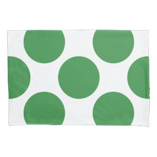 Funda De Cojín Lunares verdes diagonales geométricos en cualquie