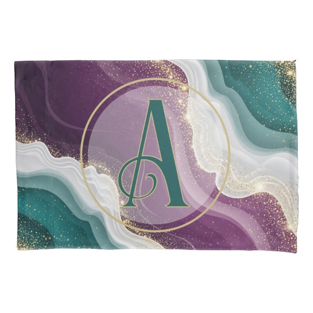 Funda De Cojín Luxury Gold Glitter Marble Pattern (Anverso-izquierdo)