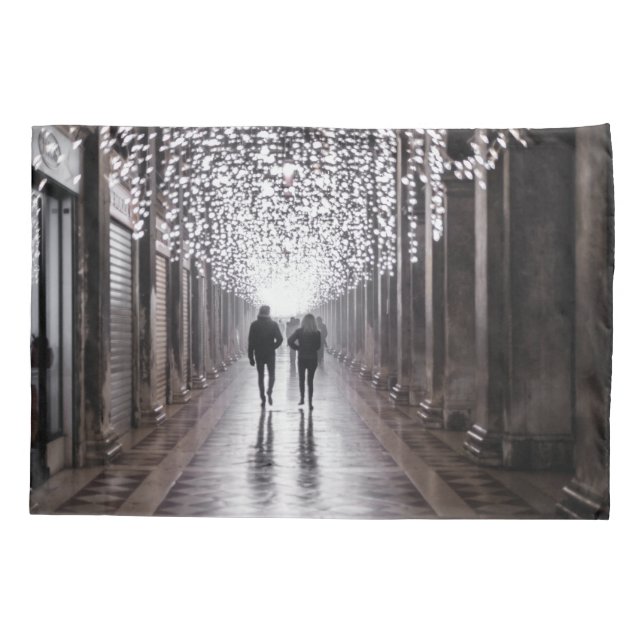 Funda De Cojín Luz, sombras y simetría - sepia (Reverso)