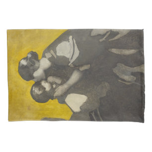 Funda De Cojín Madre e hijo (por Norah Neilson Gray)