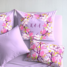 Magnolia floreciente Personalizada Pillowcase