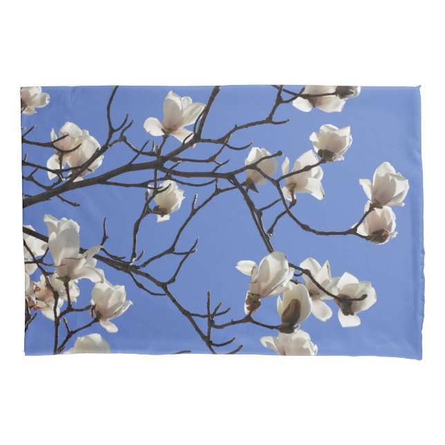 Funda De Cojín Magnolias florecientes (Anverso)