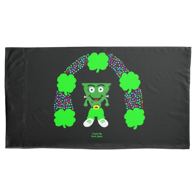 Funda De Cojín Maleta de almohada St. Patrick's FrankenCheese Kin (Anverso)