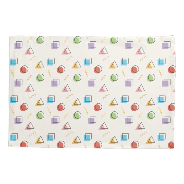 Funda De Cojín Maletas de almohada del patrón Memphis (Reverso)