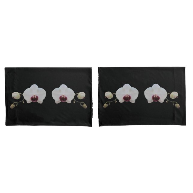 Funda De Cojín Maletas de almohada - Orquídea Blanca De Correa (Anverso - Set)