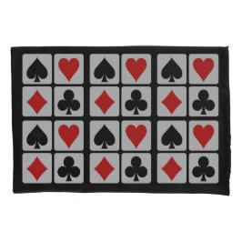 Funda De Cojín Maletas de jugador de tarjeta