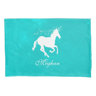 Funda De Cojín Maletín de almohada personalizado de Turquoise Uni