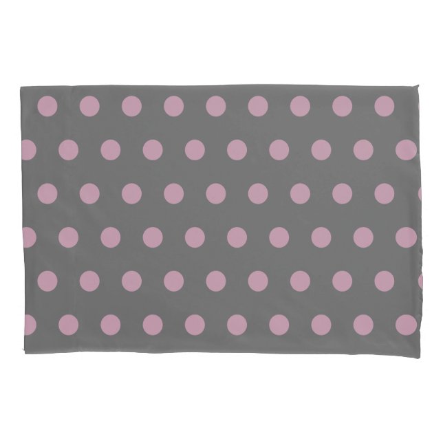 Funda De Cojín Maletín de almohada reversible de punto de polka ( (Anverso)