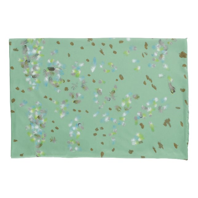 Funda De Cojín Maletín de Aves Forestales (Anverso)