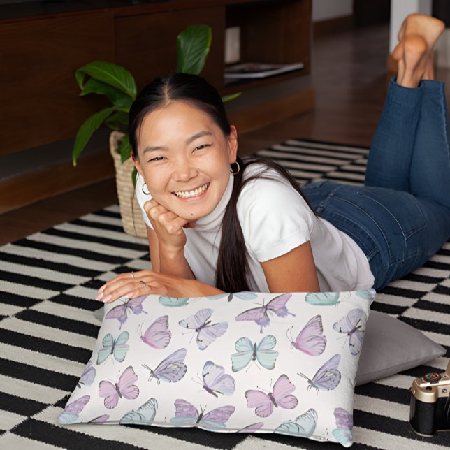 Funda De Cojín Maletín del patrón de mariposa (Subido por el creador)