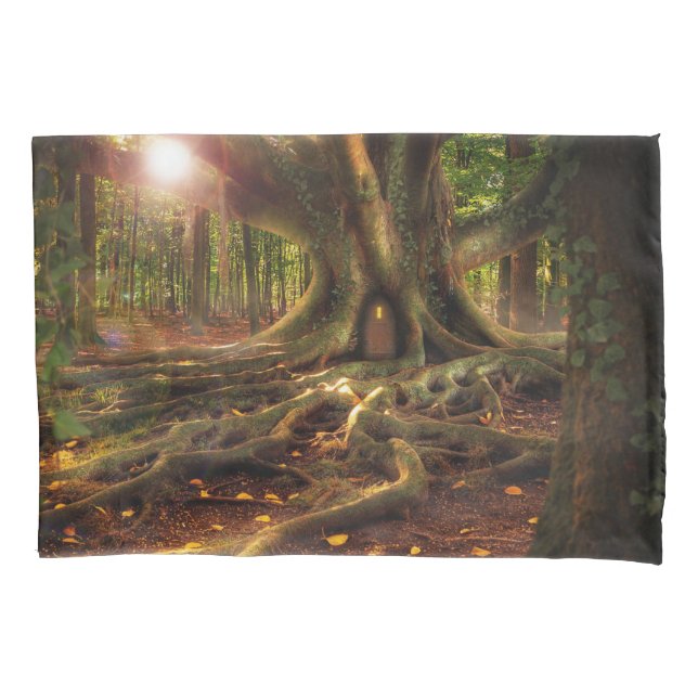 Funda De Cojín Maletín Forestal Treehouse Fantasy (Anverso)