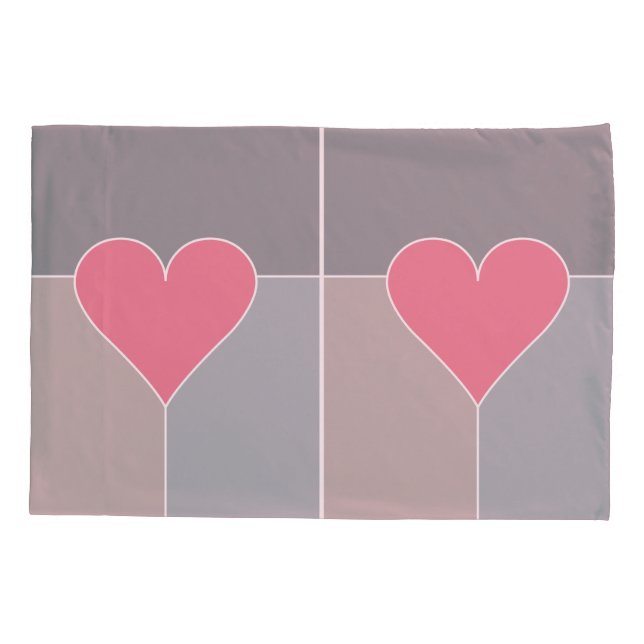 Funda De Cojín Maletines de patrón cardíaco (Reverso)