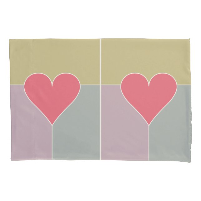 Funda De Cojín Maletines de patrón cardíaco (Anverso)