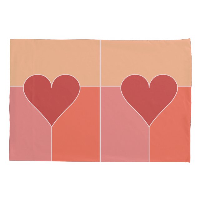 Funda De Cojín Maletines de patrón cardíaco (Reverso)