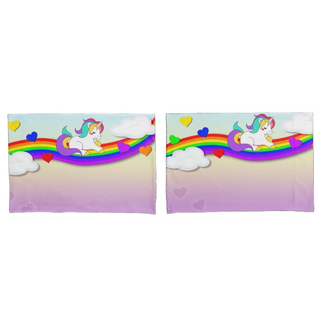 Funda De Cojín Malla de Unicornio (Anverso - Set)