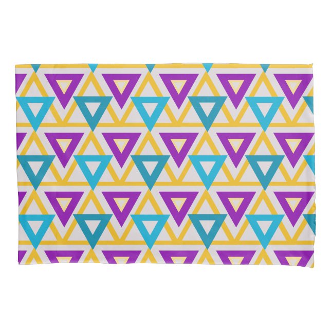 Funda De Cojín Malla del triángulo de Bauhaus (Anverso)