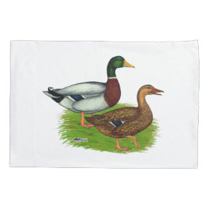 Funda De Cojín Mallard Drake y Duck