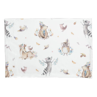 Funda De Cojín Mallas de animales de Woodland para niños