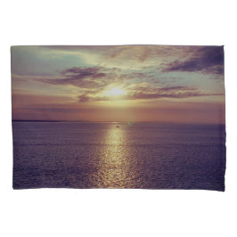 Funda De Cojín Mañana Amanecer Por Un Océano Asombroso