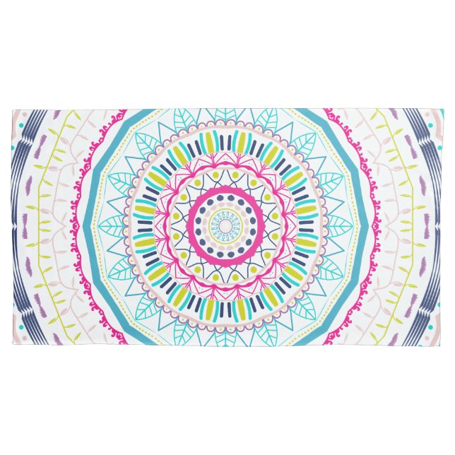 Funda De Cojín mandala colorido (Anverso-izquierdo)