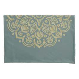 Funda De Cojín Mandala dorada - Pillowcase