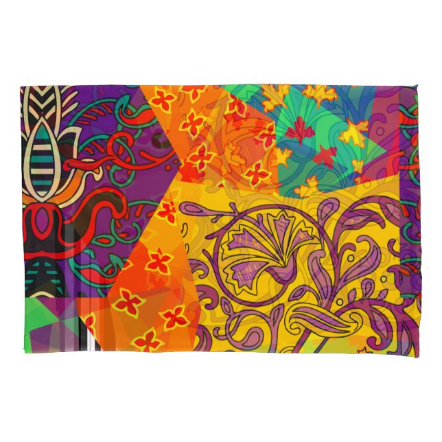 Funda De Cojín Mandala festiva india turca (Anverso)