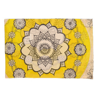Funda De Cojín Mandala Ornamental: Diseño de estilo étnico.
