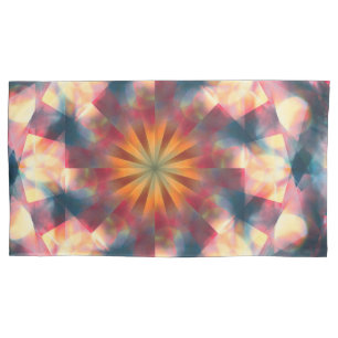 Funda De Cojín Mandala psicodélica de Kaleidoscópico de Prisma