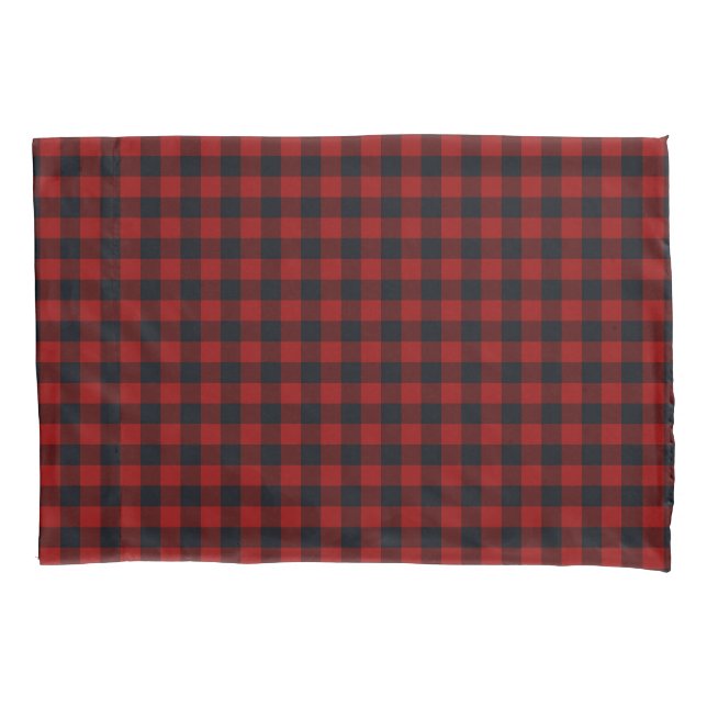 Funda De Cojín Manta de felpa con patrón navideño rojo (Anverso)