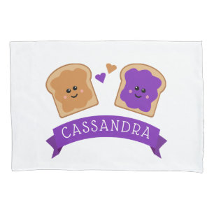 Funda De Cojín Mantequilla de cacahuete y gelatina