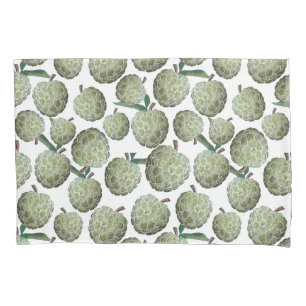 Funda De Cojín Manzanas azucareras verdes, fruta tropical