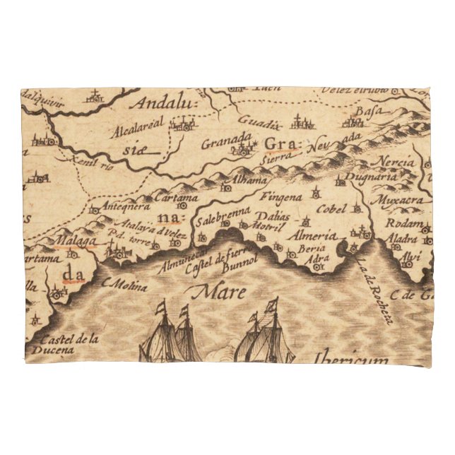 Funda De Cojín Mapa antiguo inspirado (3) (Anverso-izquierdo)